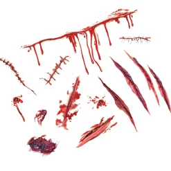 Bloody Cuts & Scrapes Temporary Tattoos, 14pc