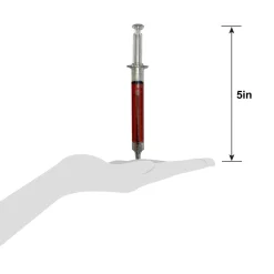 Bloody Syringe Plastic Pens, 5in, 3ct