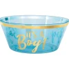 Blue & Metallic Gold It's a Boy Plastic Serving Bowl