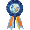 Blue, Orange & Yellow Big Bro Confetti Shake Baby Shower Award Ribbon