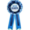 Blue & White I'm the Grandpa Baby Shower Award Ribbon