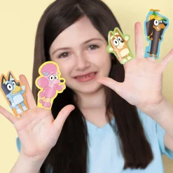 Bluey Paper Finger Puppets, 4ct