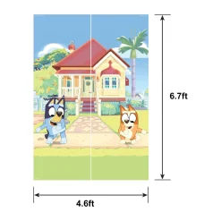 Bluey Paper Photo Booth Kit with Props, 4.6ft x 6.7ft
