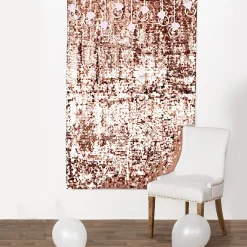 Blush Bachelorette Party Sequin Backdrop, 4ft x 6ft