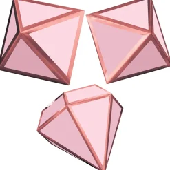 Blush & Rose Gold Table Decorations 3ct