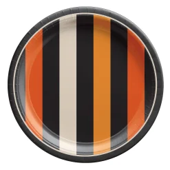 Boo Bash Striped Lunch Plates, 9in, 8ct