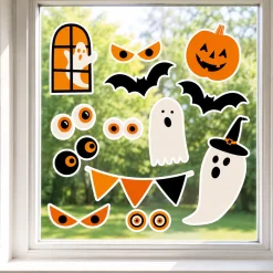 Boo Bash Window Decorations, 15ct