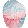 Boy or Girl Gender Reveal Paper Baking Cups, 75ct - The Big Reveal