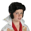 Boys' Black Elvis Wig