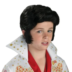 Boys' Black Elvis Wig