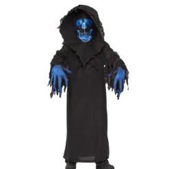 Boys' Blue Skull Phantom Costume