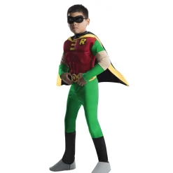 Boys' Teen Titans Robin Muscle Chest Costume - Deluxe