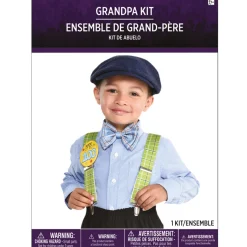 Boys 100th Day of School Grandpa Costume Accessory Kit
