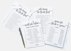 Bridal Shower Games 3-Pack 75ct