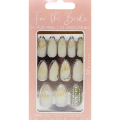 Bride to Be Faux Nail Set, 24pc