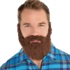Brown Lumberjack Facial Hair Set