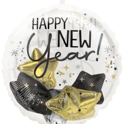 Bubbly Happy New Year Stuffed Plastic Balloon, 20in