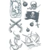 Buccaneer Pirate Tattoos 1 Sheet- Tinsley Transfers