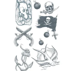 Buccaneer Pirate Tattoos 1 Sheet- Tinsley Transfers