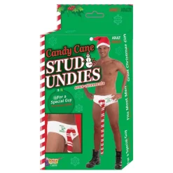 Candy Cane Stud Undies – Funny Christmas Novelty Underwear for Men