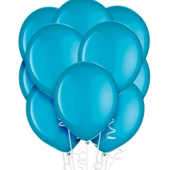 Caribbean Blue Latex Balloons, Assorted Options