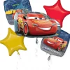 Cars 3 Foil Balloon Bouquet, 5pc