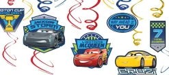 Cars 3 Swirl Decorations 12ct