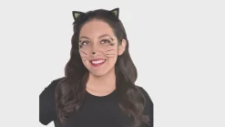 Cat Face Gem Kit with Ears 3pc