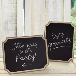Chalkboard Wood Easel Signs 2ct