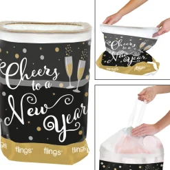 Cheers to a New Year Pop-Up Trash Bin