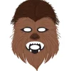 Chewbacca Fabric Face Mask, 6.4in x 9.9in - Star Wars Galaxy of Adventures
