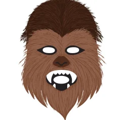 Chewbacca Fabric Face Mask, 6.4in x 9.9in - Star Wars Galaxy of Adventures
