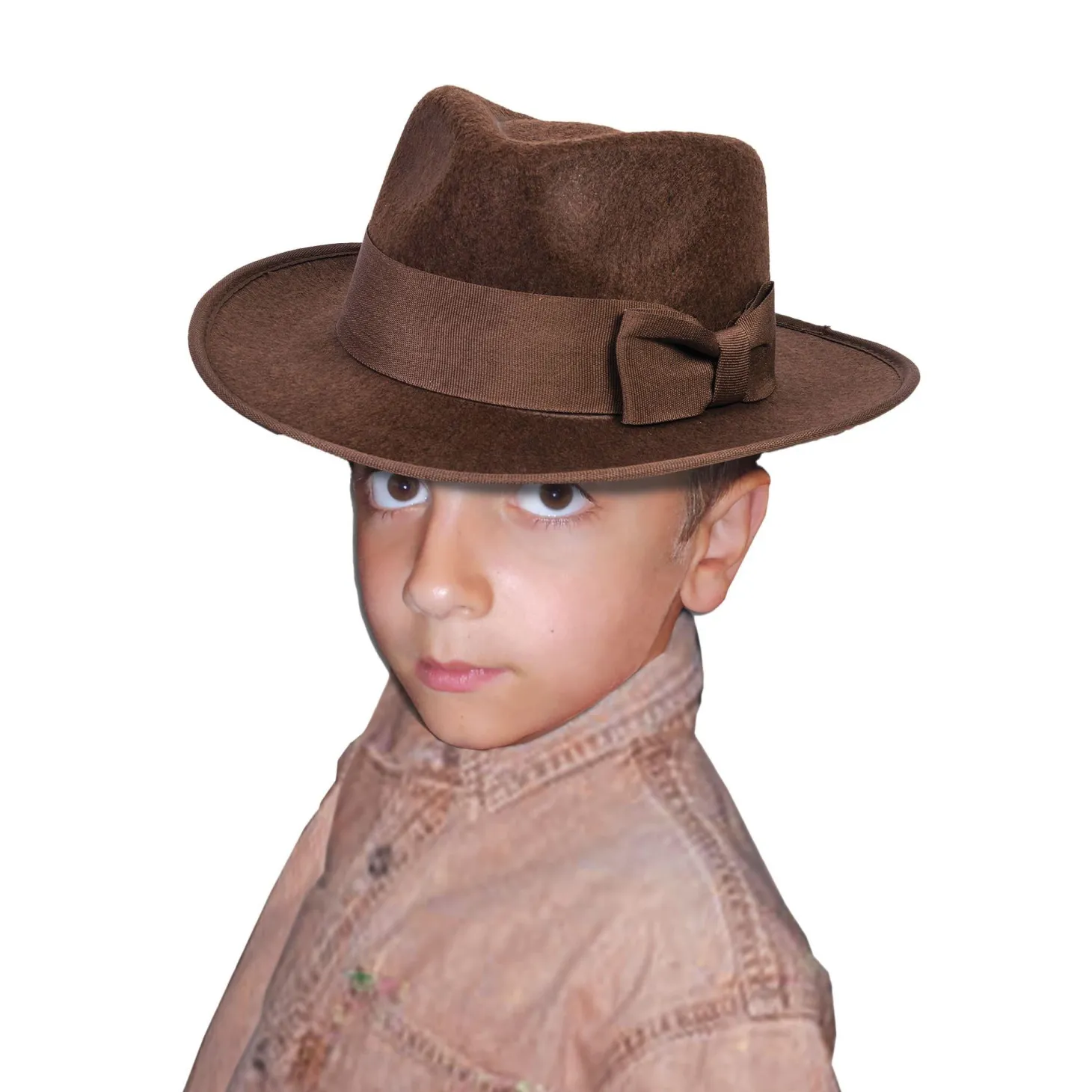 Childs' Brown Adventure Fedora Hat