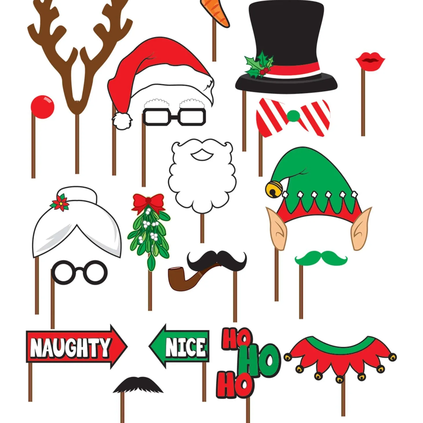 Christmas Photo Booth Accessories