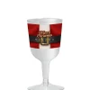 Christmas Wine Glass-4pk