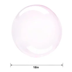 Clear Plastic Balloon, 18in - Crystal Clearz, Assorted Colors