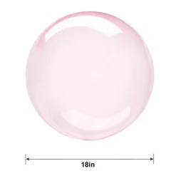 Clear Plastic Balloon, 18in - Crystal Clearz, Assorted Colors