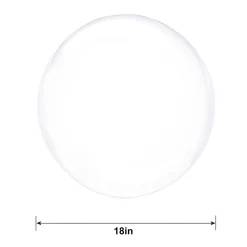 Clear Plastic Balloon, 18in - Crystal Clearz, Assorted Colors