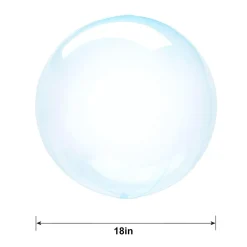 Clear Plastic Balloon, 18in - Crystal Clearz, Assorted Colors
