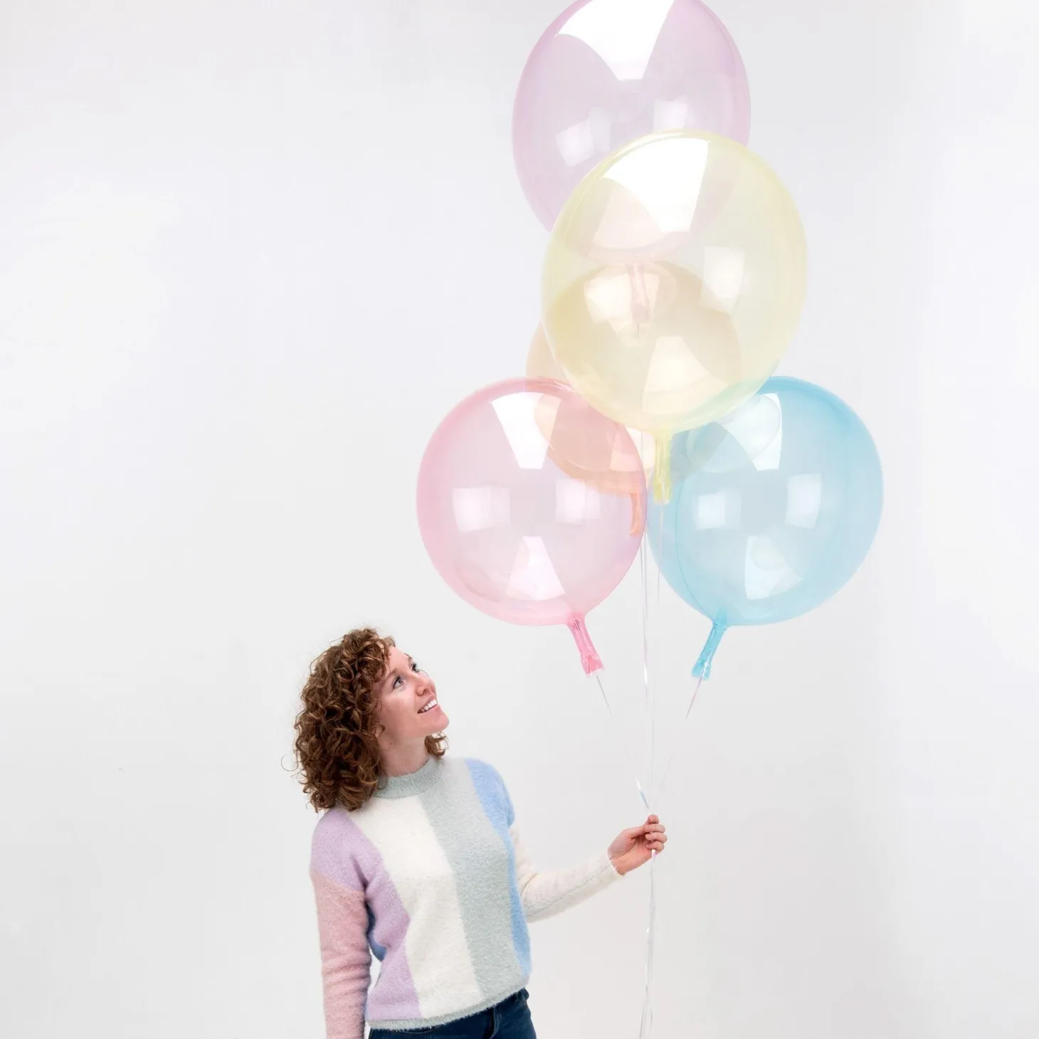 Clear Plastic Balloon, 18in - Crystal Clearz, Assorted Colors