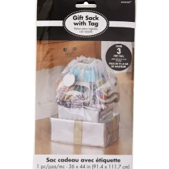 Clear White Polka Dot Gift Sack