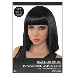 Cleopatra Long Blunt Bob Wig with Bangs