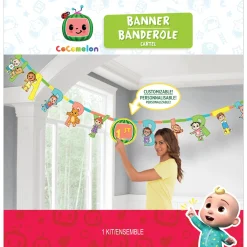 CoComelon Cardstock Birthday Banner Kit, 10.7ft
