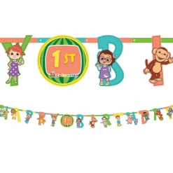 CoComelon Cardstock Birthday Banner Kit, 10.7ft