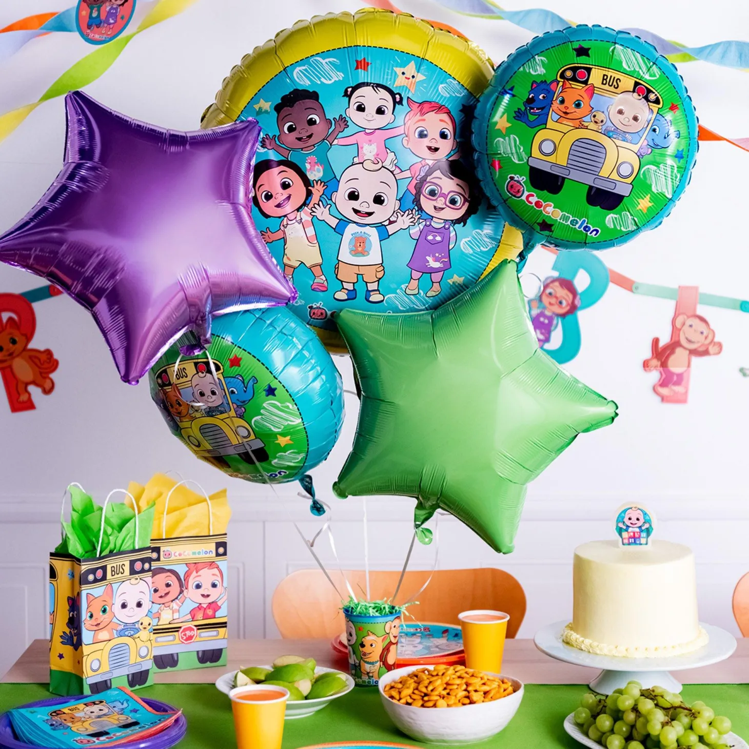 CoComelon Foil Balloon Bouquet, 5pc