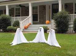 Color-Changing Light-Up Ghost Stakes 3pc