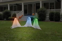 Color-Changing Light-Up Ghost Stakes 3pc