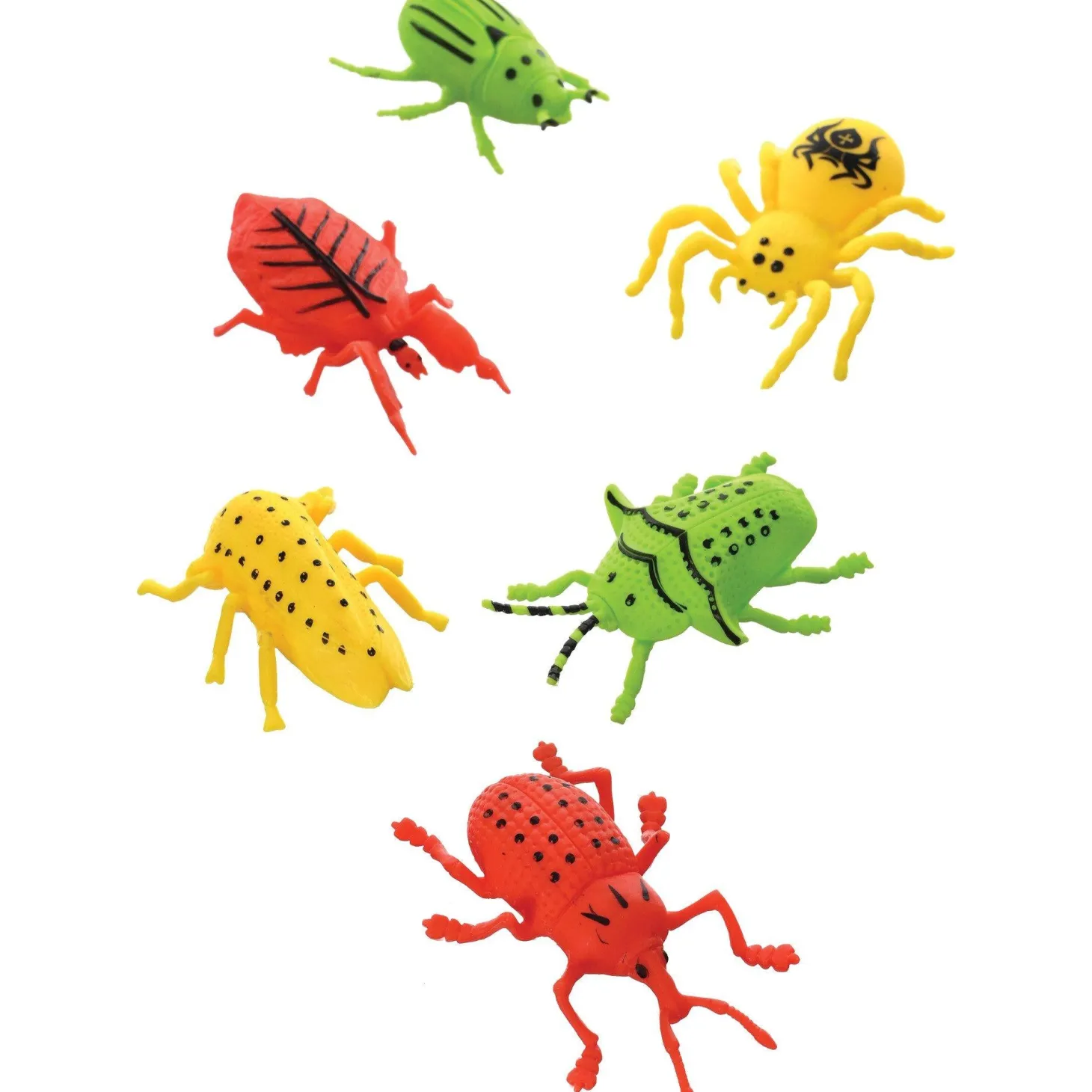 Colorful Creepy Crawly Plastic Insect Toys, 12ct