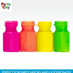 Colorful Mini Bubble Bottles – 12ct Party Favors