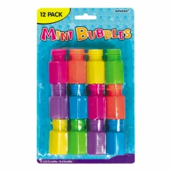 Colorful Mini Bubble Bottles – 12ct Party Favors